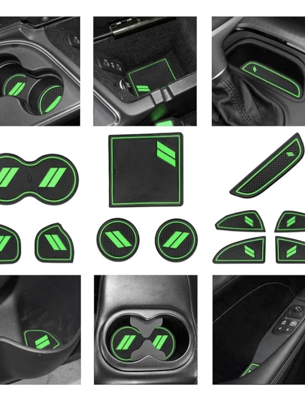11 piece blue 2015-2020 Dodge Challenger trim liner mat protector Set